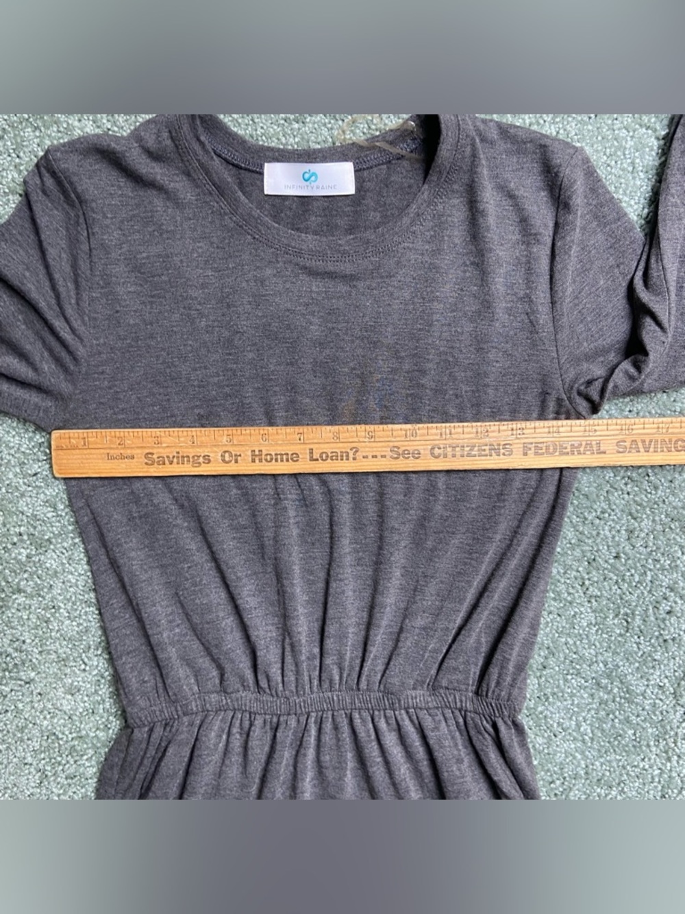 Infinity Raine Charcoal Dress Size Small - Picture 9 of 11